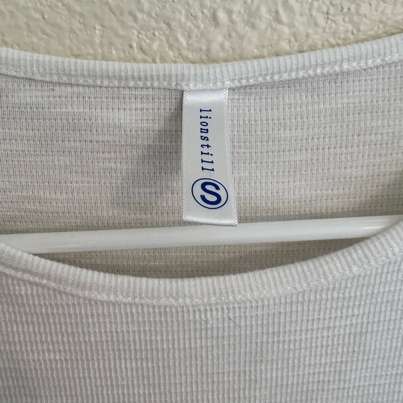 [Lionstill] Casual Tie White Long Sleeve Dress Size Small - Picture 6 of 7